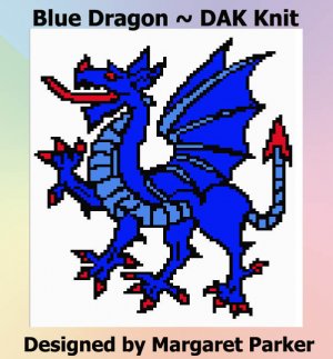 Blue Dragon Machine Knit DAK ePattern