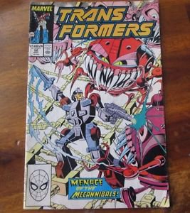 TRANSFORMERS #52 Mecannibals Menace! Marvel Comic Book
