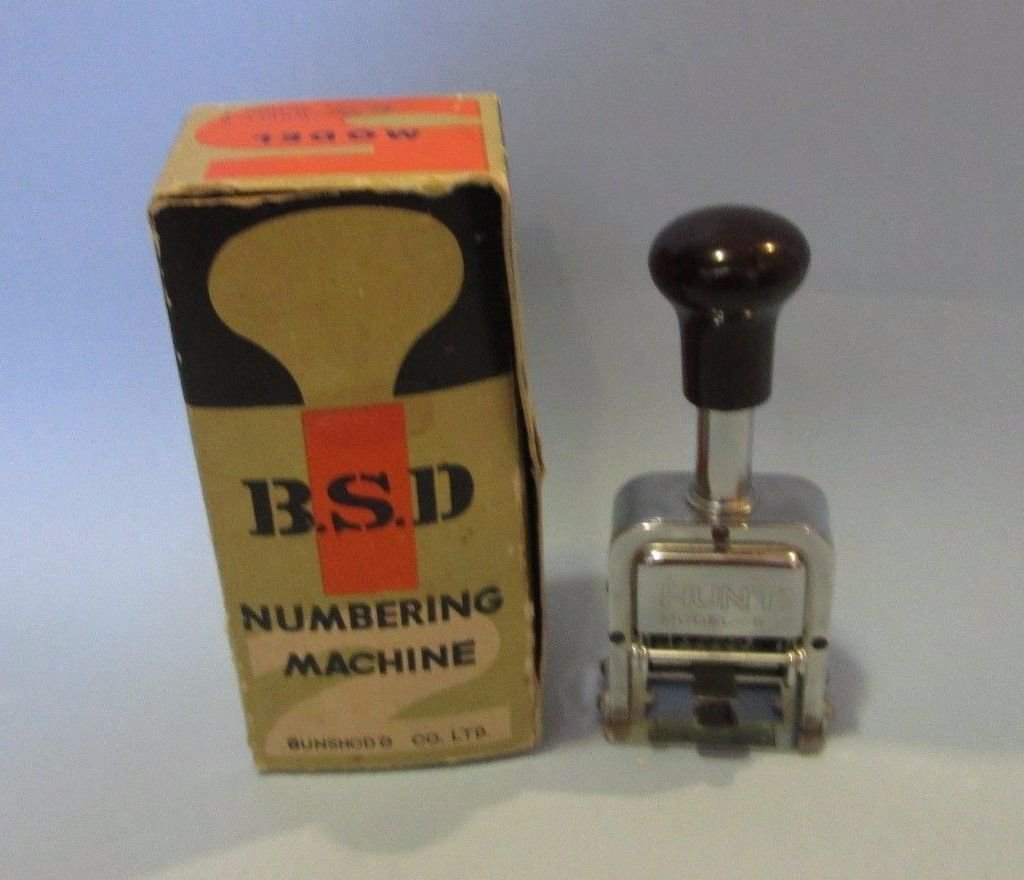 Vintage Numbering Machine Model 5