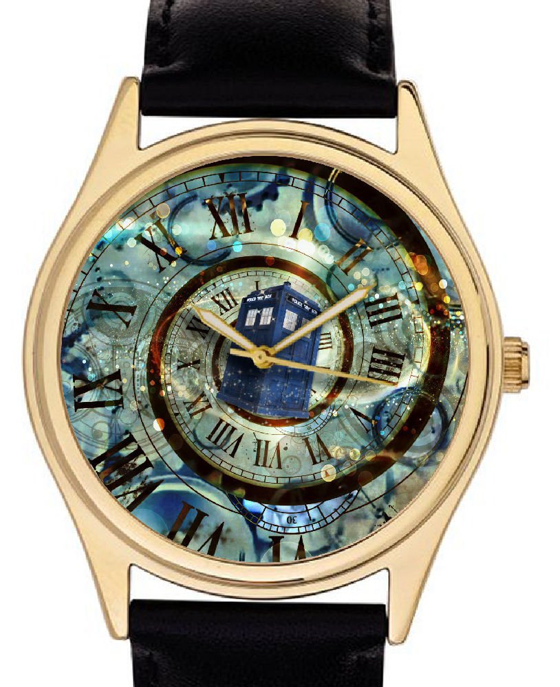 DR WHO WRIST WATCH DOCTOR WHO TARDIS CULT SCIENCE FICTION TIME WARP SWIRL