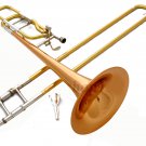 Pro-Grade Zweiss Bb/F Trigger Tenor Trombone. 2017. Ultra Low Price Gold-Lacquer
