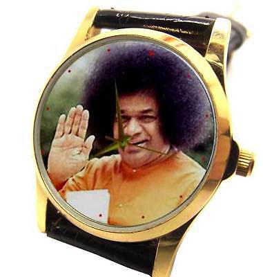 SRI SATHYA SAI BABA OF PUTTAPARTHY ORIGINAL PHOTO ART COLLECTIBLE WRIST WATCH