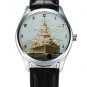 THE BATTLESHIP BISMARCK WW-II COMMEMORATIVE KRIEGSMARINE SEPIA COLLECTIBLE WATCH