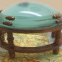 MAGNIFYING GLASS. DESKTOP LOUPE. ZWEISS HAMBURG HEAVY BRASS & CRYSTAL