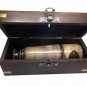 BOY SCOUT / ARMY REGIMENT 15-INCH BRASS AND LEATHER TELESCOPE IN ROSEWOOD CASE