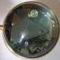 VINTAGE MOONPHASE GLOBE CLOCK BRASS & CRYSTAL MECHANICAL CALENDAR COMPLICATION