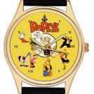 POPEYE THE SAILOR MAN VINTAGE COLLAGE ART BRIGHT COLORFUL COMIC ART WRIST WATCH