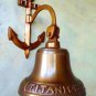 TITANIC BELL IN BRIONZE WITH ENGRAVED ANCHOR MOUNT & LANYARD ROPE. AUTHENTIC.