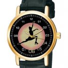 BEAUTIFUL ICE SKATING 30 mm GIRLS' / LADIES' SILHOUETTE ART WRIST WATCH