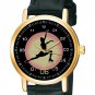 BEAUTIFUL ICE SKATING 30 mm GIRLS' / LADIES' SILHOUETTE ART WRIST WATCH