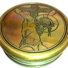 FANTASTIC JESUS CHRIST CRUCIFIXION COLLECTIBLE SYMBOLIC ART 3" BRASS COMPASS.