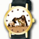 CLASSIC BASSET HOUND VINTAGE DOG PORTRAIT ART COLLECTIBLE UNISEX WRIST WATCH CLASSIC BASSET HOUND VINTAGE DOG PORTRAIT ART COLLECTIBLE UNISEX WRIST WATCH