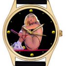 STUNNING EROTIC BABE LAWN TENNIS SEXY DIAL COLLECTIBLE PLAYBOY WRIST WATCH 40 mm