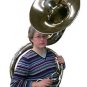 2017 ZWEISS FULL BRASS 21-INCH Bb SOUSAPHONE. COMPACT SIZE. SAE USA SHIPPING.