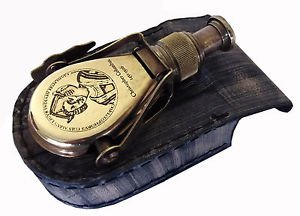 CLASSIC AMERICANA  - CHRISTOPHER COLUMBUS ANTIQUATED BRASS MONOCULAR TELESCOPE