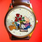 VINTAGE ZIGGY "MAYFLOWERS" COMIC ART COLLECTIBLE 30 mm UNISEX WRIST WATCH VINTAGE ZIGGY "MAYFLOWERS" COMIC ART COLLECTIBLE 30 mm UNISEX WRIST WATCH