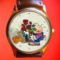 VINTAGE ZIGGY "MAYFLOWERS" COMIC ART COLLECTIBLE 30 mm UNISEX WRIST WATCH