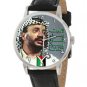YASSER ARAFAT PLO REVOLUTIONARY PALESTINIAN ART COLLECTIBLE 40 mm  WRIST WATCH