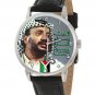YASSER ARAFAT PLO REVOLUTIONARY PALESTINIAN ART COLLECTIBLE 40 mm  WRIST WATCH