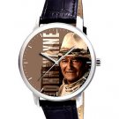 JOHN WAYNE TRUE GRIT LARGE 40 mm COWBOY ART COLLECTIBLE WRIST WATCH JOHN WAYNE TRUE GRIT LARGE 40 mm COWBOY ART COLLECTIBLE WRIST WATCH