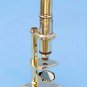 BEAUTIFUL ANTIQUATED BRASS DESKTOP 17 cm WORKING BRASS ZWEISS DISPLAY MICROSCOPE