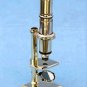 BEAUTIFUL ANTIQUATED BRASS DESKTOP 17 cm WORKING BRASS ZWEISS DISPLAY MICROSCOPE