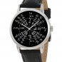 MATHEMATICS MATHS RADIAN CIRCLE TRIGONOMETRY PI ART WRIST WATCH, CLEAR DETAILS