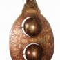 VERY STRANGE AND UNUSUAL ARABIC CALLIGRAPHY BRONZE ARMILLARY OR ASTROLABE