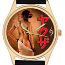 ORIGINAL YAKUZA JAPANESE MAFIA TATTOO ART KANJI DIAL COLLECTIBLE WATCH
