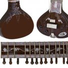 RARE PREMIUM CARVED TEAK-WOOD  CALCUTTA ACOUSTIC-ELECTRIC RAVI SHANKAR SITAR