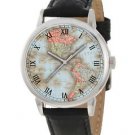 THE NORTH AMERICAS, ANTIQUE CONTINENTAL MAP COLLECTIBLE WRIST WATCH