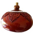 INDIAN SITAR RESONATOR TUMBA IN HAND-CARVED ROSEWOOD w. FITTING HADWARE