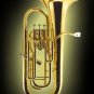 PRO-GRADE 2017 ZWEISS Bb/F (SiB/F) 4-VALVE EUPHONIUM. GOLD. w DESIGNER HARDCASE