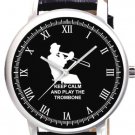 KEEP CALM & PLAY THE TROMBONE - CLASSIC TROMBONIST'S COLLECTIBLE BRASS WATCH