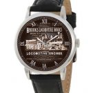 VINTAGE BROOKS LOCOMOTIVE COMPANY STEAM ENGINE FORGED IRON PLATE ART WATCH VINTAGE BROOKS LOCOMOTIVE COMPANY STEAM ENGINE FORGED IRON PLATE ART WATCH
