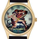 EDGAR RICE BURROUGHS VINTAGE ORIGINAL COMIC JUNGLE ART TARZAN APEMAN WRIST WATCH