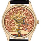 GUSTAV KLIMT THE TREE OF LIFE, CONTEMPORARY ART COLLECTIBLE QUALITY WRIST WATCH