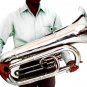 ULTRA LOW COST BRAND NEW ZWEISS  Eb BASS TUBA IN CHROMED BRASS + MOUTHPIECE