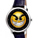 CLASSIC EVIL SMILEY SKATEBOARD SKATER COLLECTIBLE 40 mm MANGO WRIST WATCH