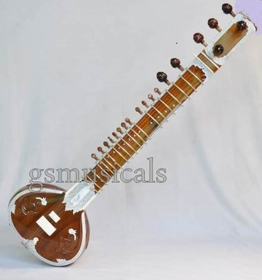 SITAR TEAK WOOD ROYAL HEMRAJ MADE OTEAKWOOD WITH FIBERGLASS CASE STANDARD GSM059