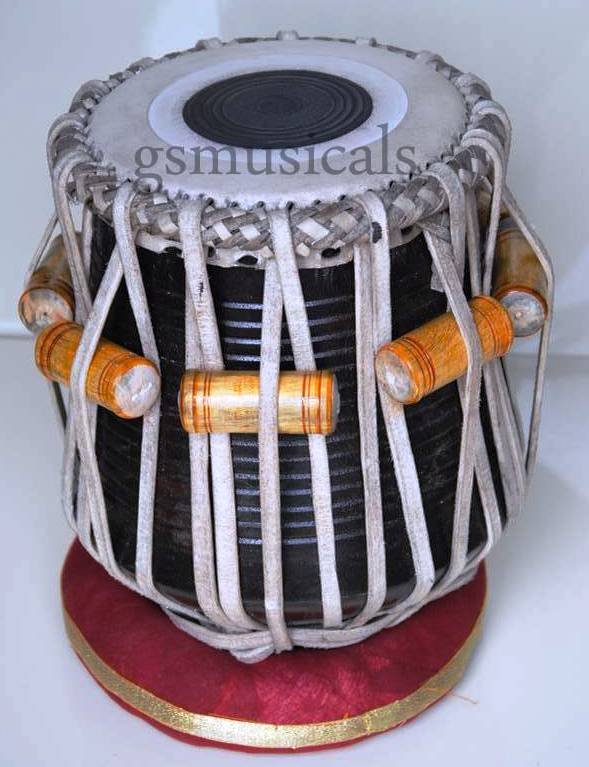 TABLA DAYAN DRUM SHEESHAM WOOD LEATHER SKIN INDIAN MADE GSM046 CA