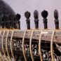 SITAR ROYAL BLACK TUNNA WOOD PROFFESSIONAL WITH FIBERGLASS CASE GSM005