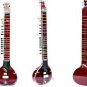 SITAR PACO RED WITH FIBERGLASS CASE FUSION STUDIO GSM019GS#