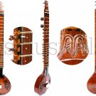 SITAR HEMRAJ FUSION ELECTRIC SITAR WITH FIBREGLASS CASE GSM023 CA