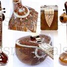 SITAR ROYAL BIRD TEAK WOOD PROFFESSIONAL QUALITY  WITH FIBERGLASS CASE GSM002GTC