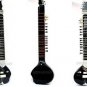 SITAR PACO BLACK FUSION ELECTRIC WITH FIBERGLASS CASE GSM018