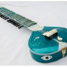 SITAR ELECTRIC STUDIO FUSION CORAL TRAVEL WITH FIBERGLASS CASE GSM034