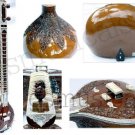 SITAR TEAKWOOD RAVISHANKHAR STYLE DOUBLE TUMBA WITH FIBREGLASS CASE GSM001
