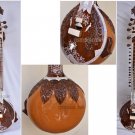 GANESH SURBAHAR BASS SITAR WITH FIBERGLASS CASE GSM024