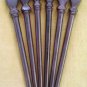 SITAR ACCESSORIES SITAR TARAF PEGS EBONY FLAT WOOD BLACK GSMA029 1